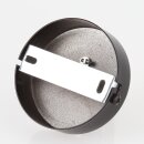 1-Loch Lampen-Baldachin Metall 80x25mm schwarz mit...