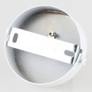 Lampen-Baldachin 80x25mm Metall weiß für 1 Lampenpendel mit Zugentlaster Zugentlastung