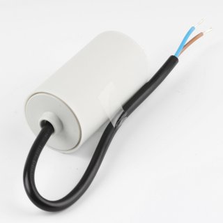 16uF 450V Anlaufkondensator Motorkondensator mit Kabel spritzwassergeschützt