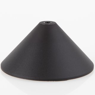 Lampen-Baldachin 118x57mm Kunststoff schwarz Pyramiden Form