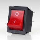 Einbau-Wippschalter rot beleuchtet 2-polig EIN/AUS...