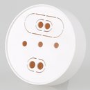 Lampen Leuchten Baldachin 70x24mm Kunststoff weiß...