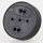 Lampen Leuchten Baldachin 70x24mm Kunststoff schwarz Abzweigbaldachin mit Bajonettdeckel