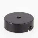 Lampen Metall Baldachin 80x25mm schwarz  für 1 Lampenpendel ohne Zugentlaster