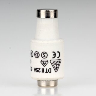 25A Diazed-Sicherung Keramik Schmelzeinsatz DII 500V