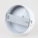Lampen Metall Baldachin 80x25mm weiss  für 2 Lampenpendel