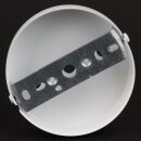 3-Loch Lampen-Baldachin Metall 100x25mm weiß ohne...