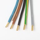 1,5 m Herdanschlussleitung weiß 5x2,5mm²  H05...