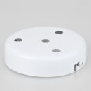 Lampen-Baldachin 100x25mm Metall weiß ohne...