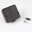 Interbär Einbau-Truhentaster schwarz 1-polig 250V/2A 50x52mm Möbelschalter für Schrankbeleuchtung