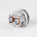 Friedland Einbau-Klingeltaster transparent/schwarz 1-24V/2A