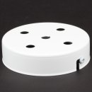 Lampen Metall Baldachin 100x25mm weiss für 5 Lampenpendel