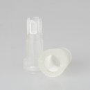 Klemmnippel Zugentlastung Kunststoff transparent für Rundkabel