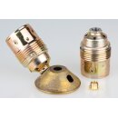 2-fach Doppelarmatur Fassungshalter 56x18mm Messing für Lampenfassung