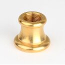 M10x1 auf M13x1 Reduzier-Ziermuffe 25x21mm Messing roh für Lampen und Leuchtenbau