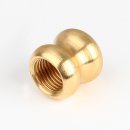 M10x1 Lampen Ziermuffe 15x15mm Messing roh