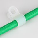 5 x Kabelhalter Befestigungsschelle Kunststoff natur...