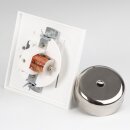Bittorf Läutewerk Klingel weiß für Unterputz-Dose 8V/AC  L80xB80xT42 mm