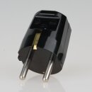 Kaiser Schutzkontakt-Stecker schwarz 250V/16A Bakelit Optik