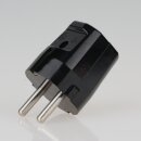 Kaiser Schutzkontakt-Stecker schwarz 250V/16A Bakelit Optik