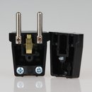 Schutzkontakt-Stecker schwarz 250V/16A Bakelit Optik