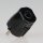 Kaiser Schutzkontakt-Stecker schwarz 250V/16A Bakelit Optik