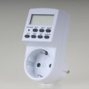 Elektronische Steckdosen Zeitschaltuhr weiß mit 24...