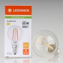 LEDVANCE E14 LED Leuchtmittel 1,8W=(25W) 240V Tropfen-Form klar 2700K warmweiß 250 Lumen