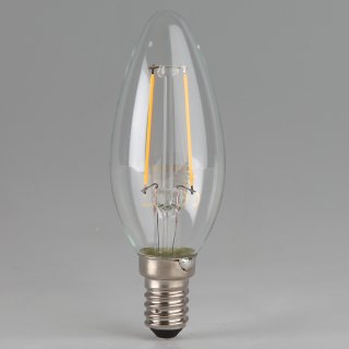 Osram LED Filament Leuchtmittel 2.5W Kerzen-Form klar E14 Sockel 240V