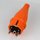 PVC Schutzkontakt-Stecker Gummistecker orange 250V/16A spritzwassergeschützt IP44