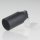 E14 Lampenfassung Thermoplast/Kunststoff schwarz mit Glattmantel und Metall-Winkel