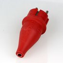 PVC Schutzkontakt-Stecker Gummistecker rot 250V/16A...