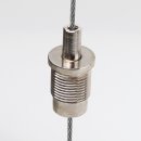 Ms Seilstopper mit Bund M13x1x12 mm AG vernickelt 15x20 mm