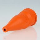 PVC Schutzkontakt-Kupplung Gummikupplung orange 250V/16A spritzwassergeschützt IP44