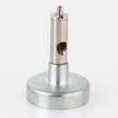Seilstopper Drahtleilhalter Gripper 25x34mm mit seitlichem Ausgang Magnethalter für Seil 0,45-1mm Haftkraft 2kg