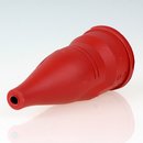 PVC Schutzkontakt-Kupplung Gummikupplung rot 250V/16A spritzwassergeschützt IP44