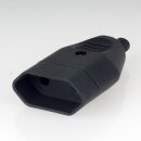 Bachmann Eurokupplung Europa-Flachkupplung schwarz 250V/2,5A mit Schraubkontakte und Zugentlastung