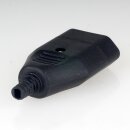 Bachmann Eurokupplung Europa-Flachkupplung schwarz 250V/2,5A mit Schraubkontakte und Zugentlastung