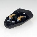 Bachmann Eurokupplung Europa-Flachkupplung schwarz 250V/2,5A mit Schraubkontakte und Zugentlastung