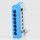 Neutralleiter-Klemme Verteilerklemme blau 7-polig f&uuml;r Hutschiene