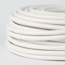 Textilkabel weiß 5-adrig 5x0,75 mm² mit Stahlseil als Zugentlastung