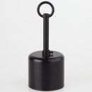 Lampen-Baldachin 62x63mm Metall schwarz lackiert...