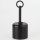 Lampen-Baldachin 62x63mm Metall schwarz lackiert Zylinderform mit Leuchtenaufhängung