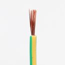 100 Meter PVC Aderleitung Elektro-Kabel Stromkabel 1x0,75 mm² H05V-K grün-gelb (NYA-F)  flexibel