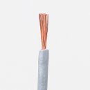 100 Meter PVC Aderleitung Elektro-Kabel Stromkabel 1x0,75 mm² H05V-K grau (NYA-F)  flexibel