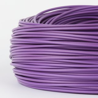 100 Meter PVC Aderleitung Elektro-Kabel Stromkabel 1x0,75 mm&sup2; H05V-K violett (NYA-F)  flexibel