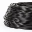 100 Meter PVC Aderleitung Elektro-Kabel Stromkabel 1x1,5 mm² H07V-K schwarz (NYA-F)  flexibel