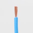 100 Meter PVC Aderleitung Elektro-Kabel Stromkabel 1x1,5 mm² H07V-K blau (NYA-F)  flexibel