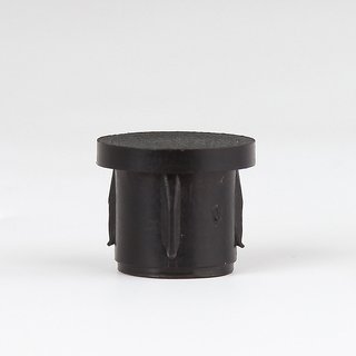 5 x Abschluss-Stopfen schwarz Rohr 8 mm außen