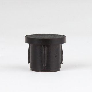 5 x Abschluss-Stopfen schwarz Rohr 20 mm außen